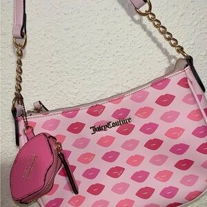 Juicy Couture Pink Lips Shoulder Bag